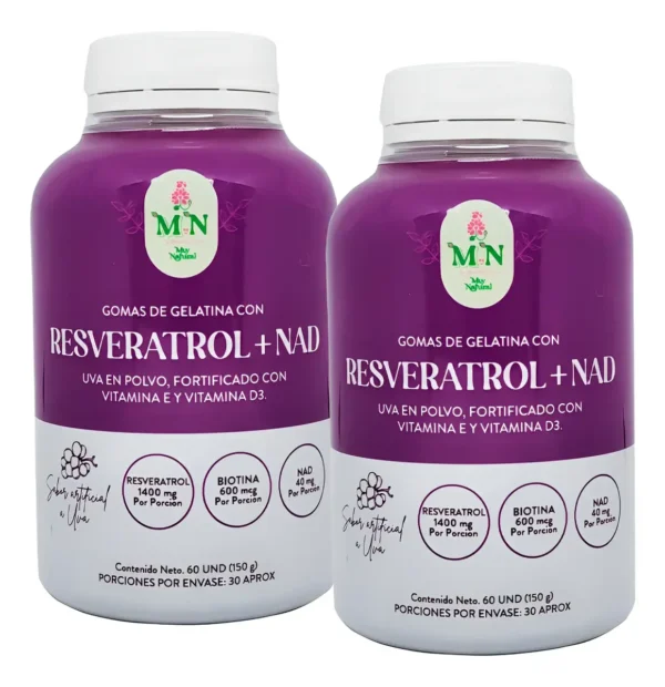 Gomas de Resveratrol + NAD